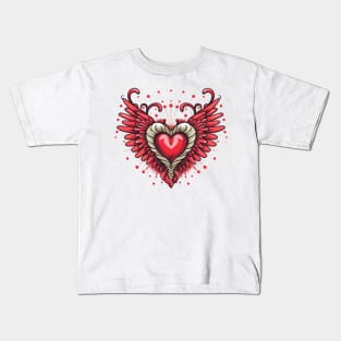 Heart With Wings 4 Kids T-Shirt